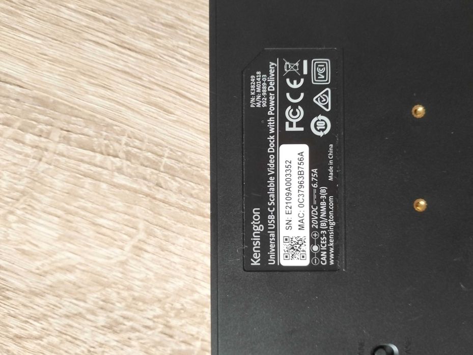 Uniwersalna stacja dokująca Kensington SD4800P USB-C 10Gbp/s