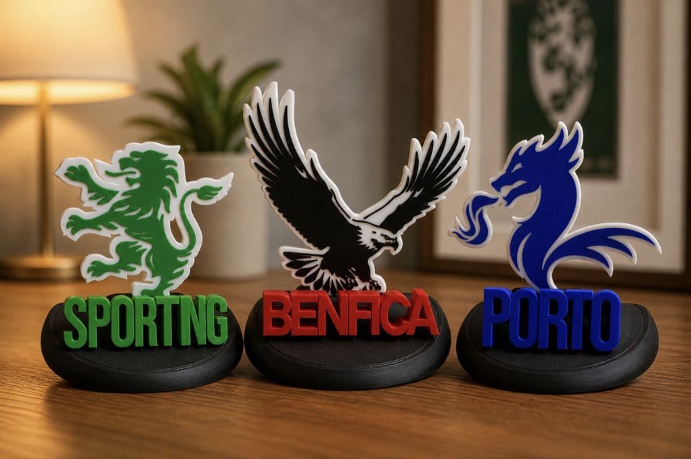 Emblemas sporting, benfica e porto