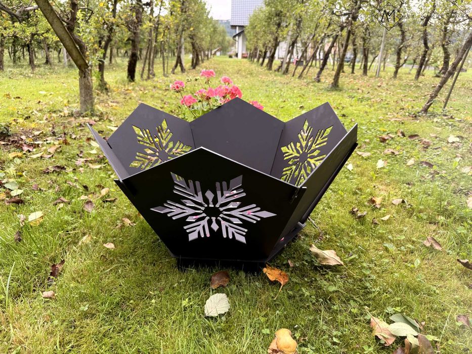 PALENISKO ogrodowe CALIX śr. 76cm PODWÓJNE DNO 0,5cm SOLIDNE Ognisko Grill promocja