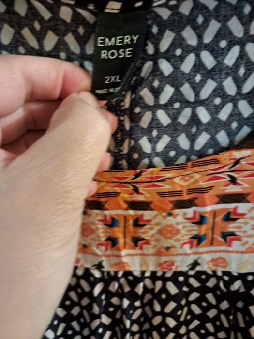 Платье туника большой размер лен