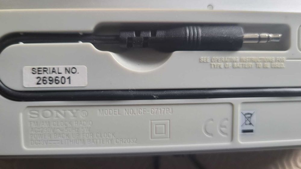 Relógio Despertador Estação Meteorológica Sony