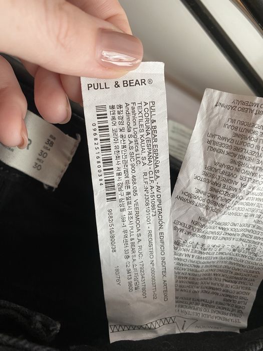 Чоловічі чорні джинси pull&bear розмір М