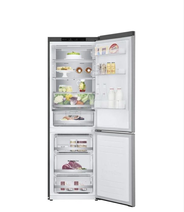 Frigorífico Combinado LG GBB71PZVCN (No Frost - 186 cm - 341 L - Cinzento)