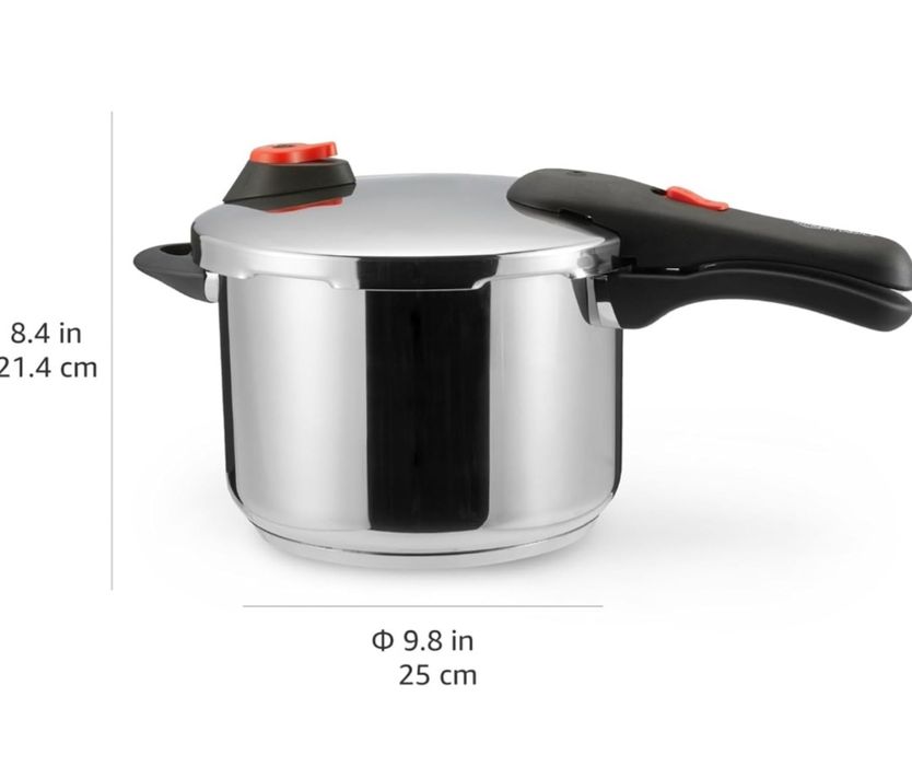 Szybkowar Amazon Basics że stali nierdzewnej 6 litrów