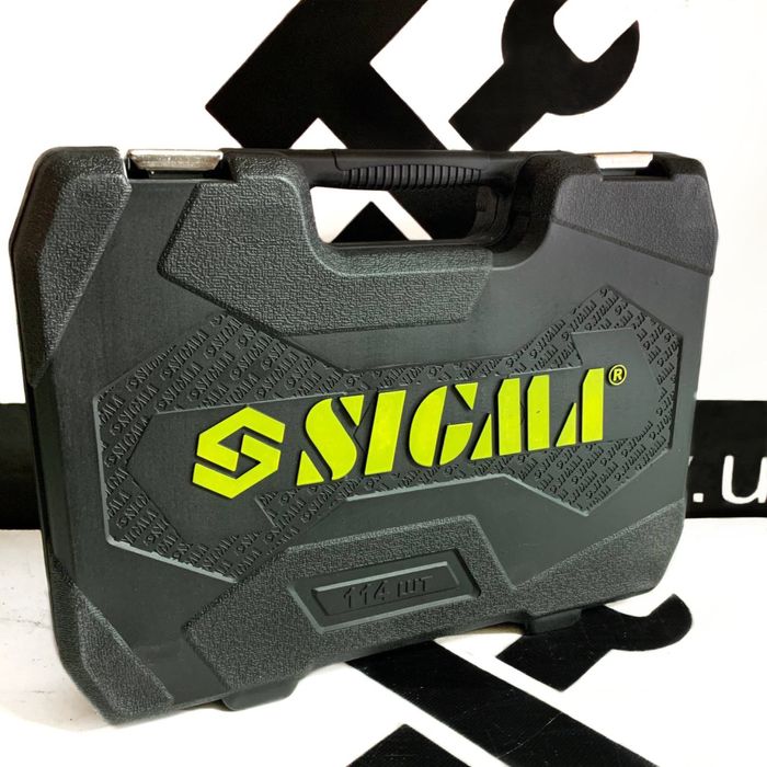 Набір інструментів Sigma 114од. 1/4, 1/2 (4-32мм) + УДАРНІ ГОЛОВКИ!