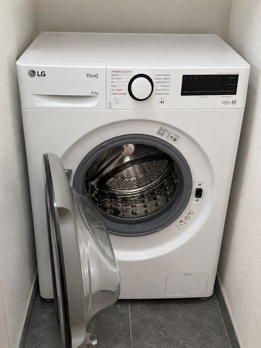 Máquina de lavar LG ThinQ 8,5 kg – Excelente estado