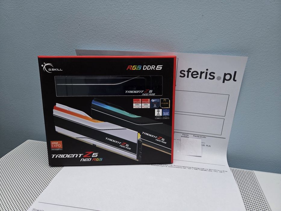 Pamięć RAM G.SKILL Trident 32GB 6000MHz CL30 TZ5 Neo RGB DDR5 -Plomby