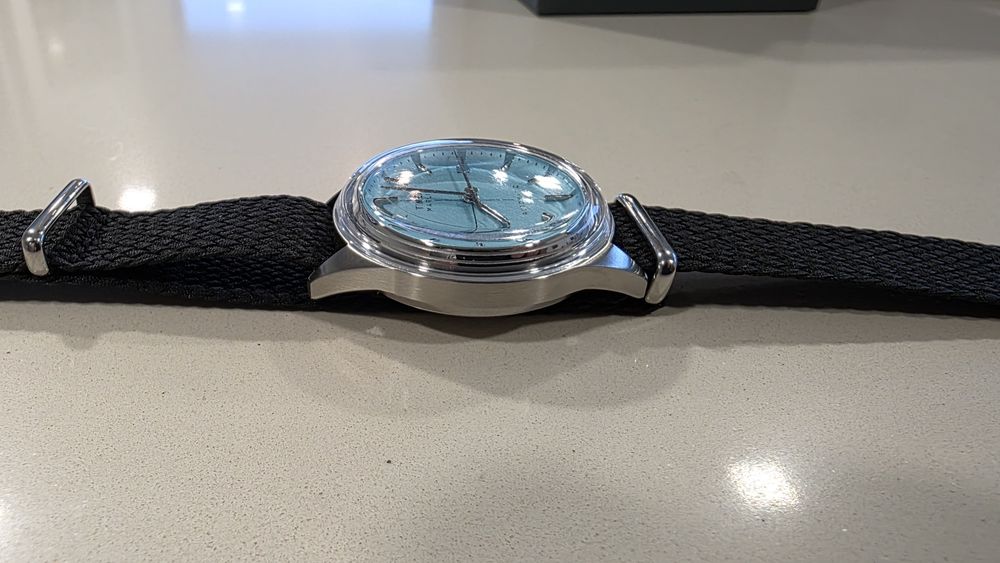 Timex Marlin azul tiffany automático - como novo