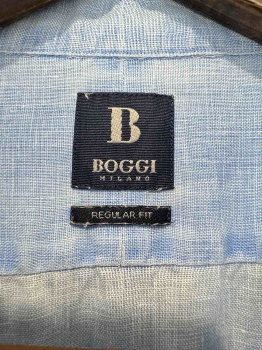 Boggi Milano Regular Fit French Linen Shirt L