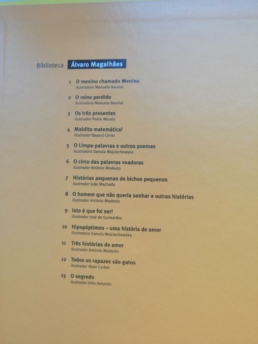 Livro "O segredo" de Álvaro Magalhães