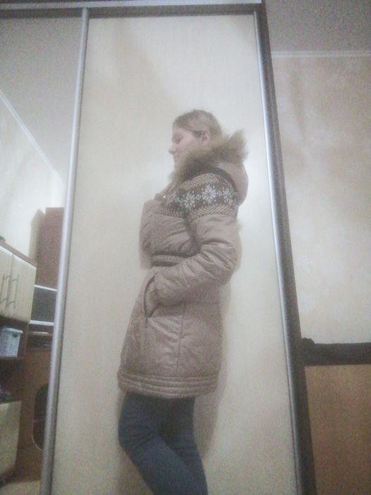 Пальто пуховик зимнее  на девочку женское