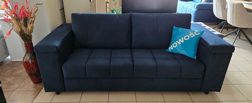 Sofa ANGEL "stelaż włoski" spanie na materacu pojemniki w bokach