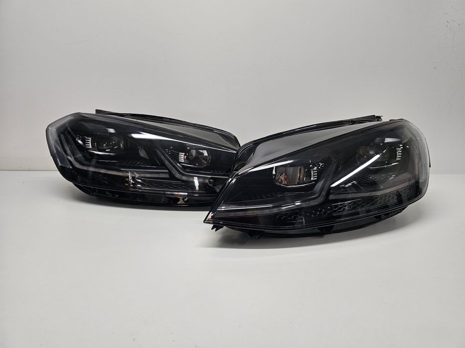 VW GOLF 7 VII lift lampa prawa lewa przednia przód full led black