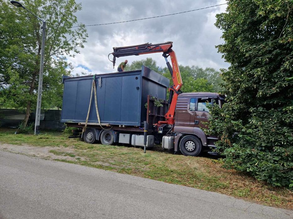 Transport maszyny niskopodwoziowa HDS  pawilony trawers