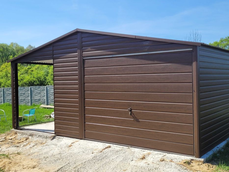 OKAZJA Garaz blaszany 3x5 na budowe schowek blaszak