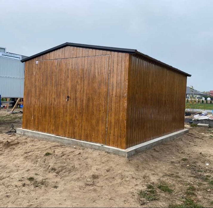 Garaż blaszany 4x5, jednostanowiskowy blaszak, magazyn blaszany