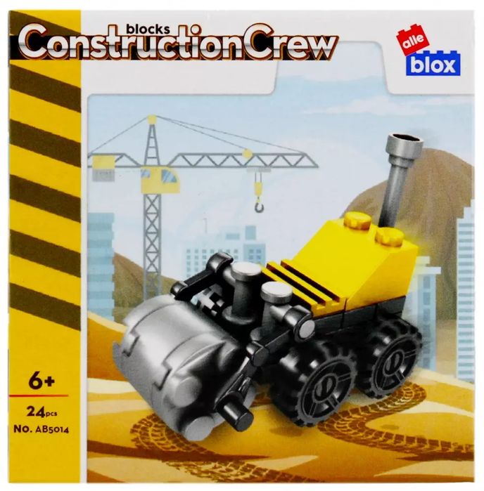 Klocki Konstrukcyjne 24 Elementy Budowa Walec Alleblox 492796