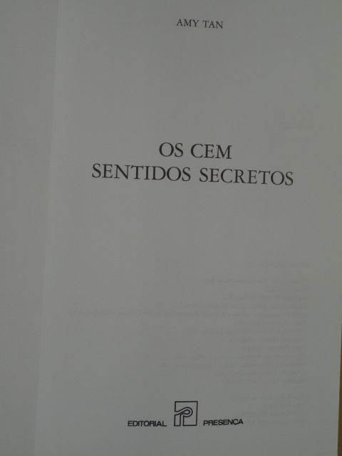 Os Cem Sentidos Secretos de Amy Tan