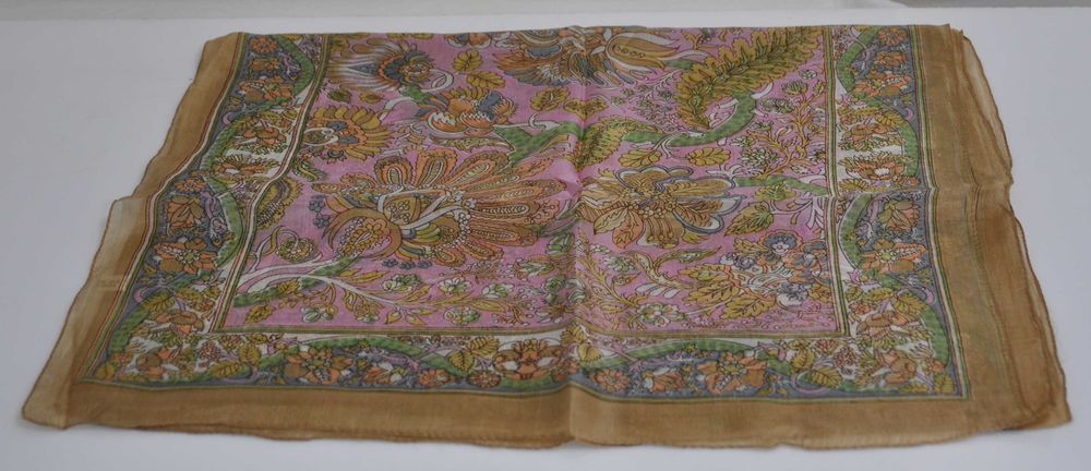 Szal Apaszka Szalik Chustka Damska Jedwabna Jedwab z Indii 170x50cm