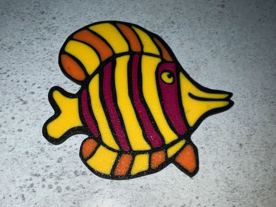 Personagem Peixe Colorido 'Hooray for Fish' para Histórias
