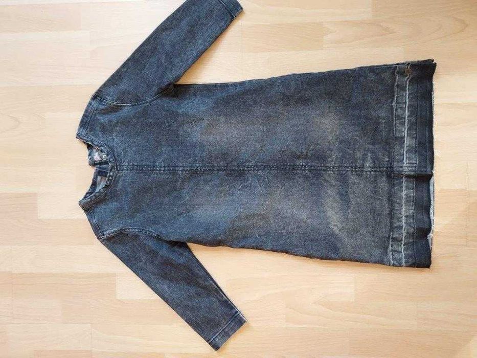 Jeansowa sukienka szary denim Vingino