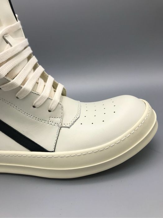 Кросівки Rick Owens Geobasket White/Black/size 37-45/Преміум якість!