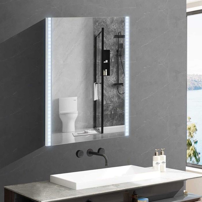 Nowe lustro LED / 40x50cm / 3 regulowane barwy / łazienkowe / W709!