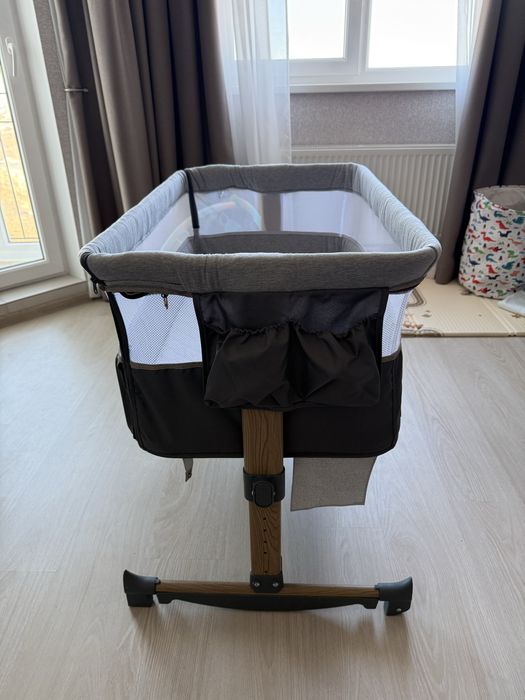 Кроватка детская 3 в 1 Lionelo LEONIE GREY STONE