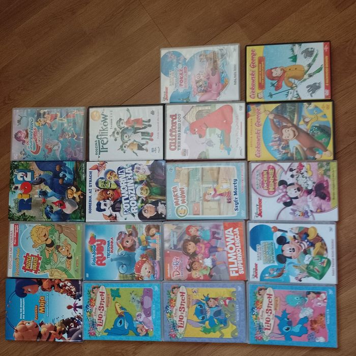 Sprzedam zestaw płyt dvd bajek