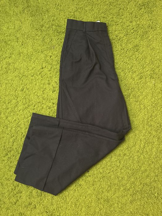 Черные брюки-кюлоты H&M / Широкие укороченные брюки с высокими манжетами