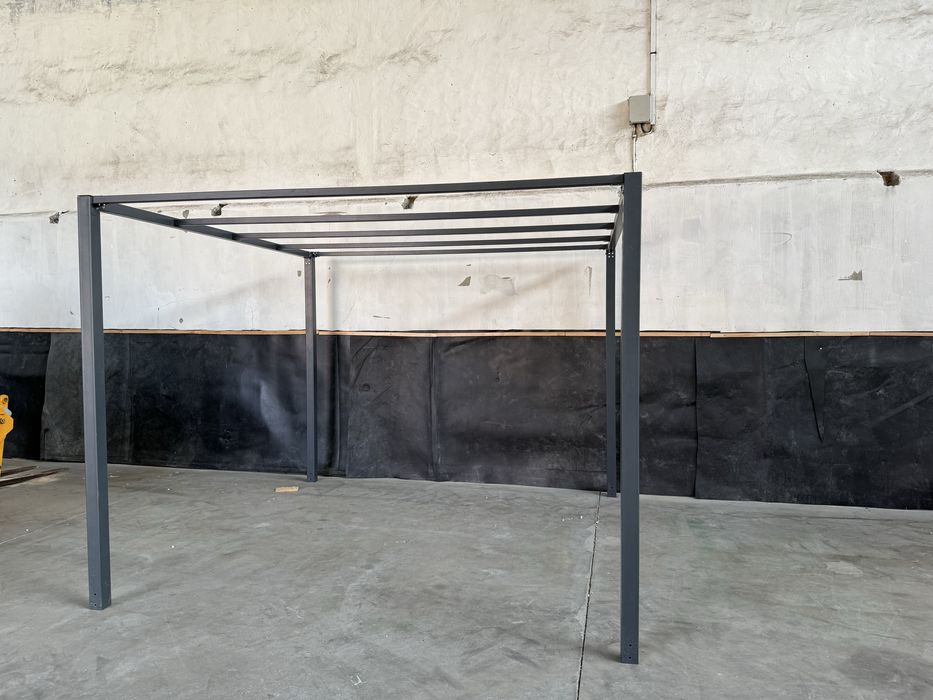 Pergola/altanka 3x3 stalowa, kotwy, zasłony, żagiel, dach
