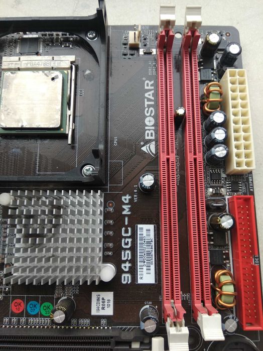сокет 478 Biostar 945GC-M4 з PCI-E x16 Slot, 4 x SATA II (3Gb/s), DDR2