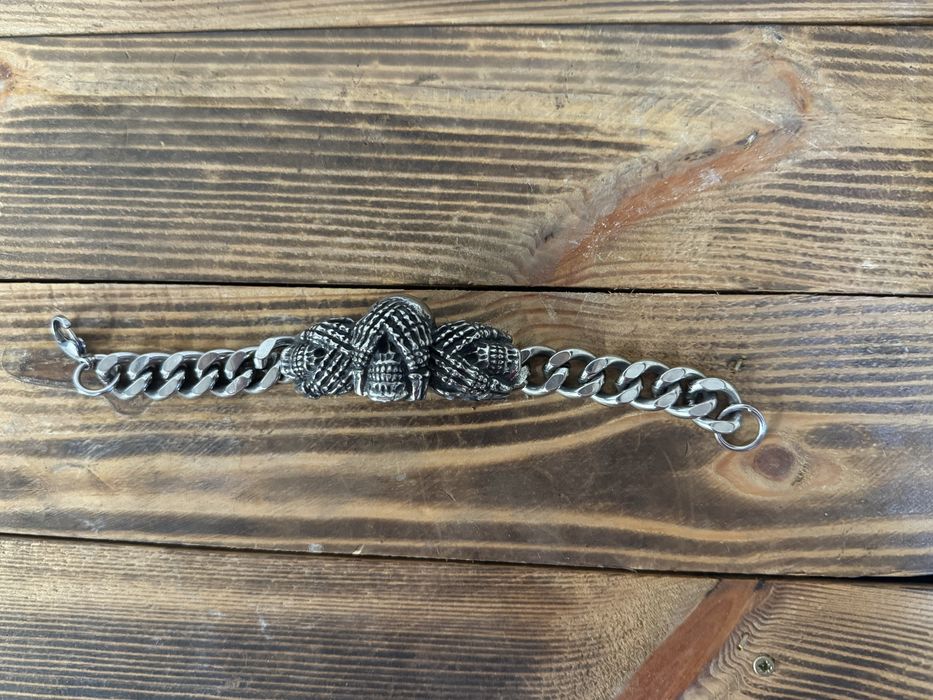 Bransoletka motocyklowa męska czaszka