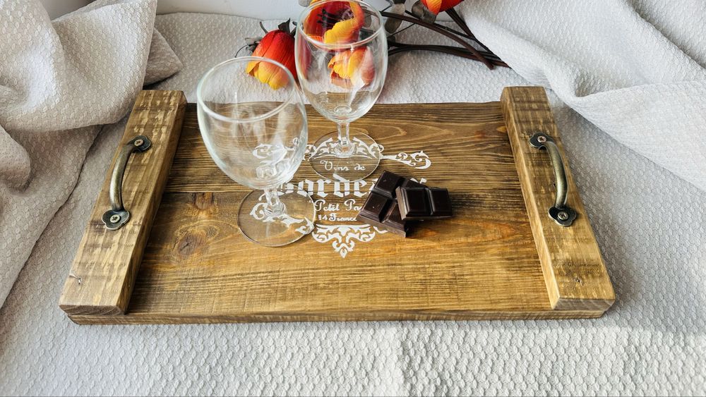 Tabuleiro rustico/bandeja