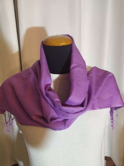 Szal kaszmir z jedwabiem