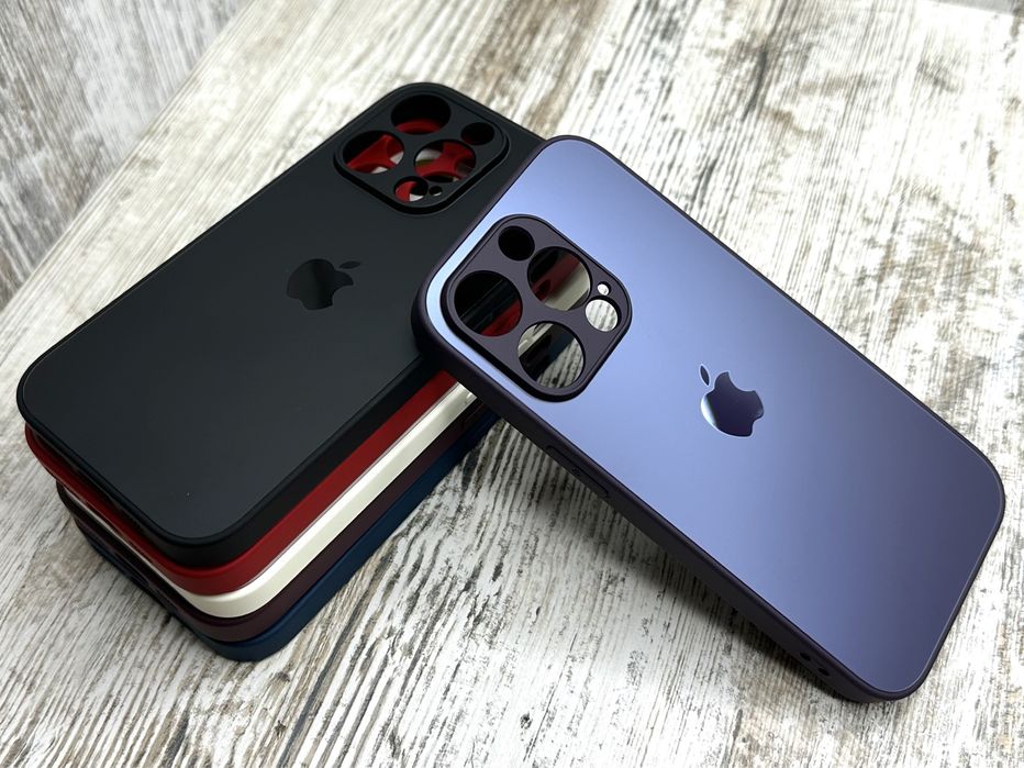 Чехол стекляный AG Glass Matt на iPhone 12- 13 - 14 Pro Max чохол