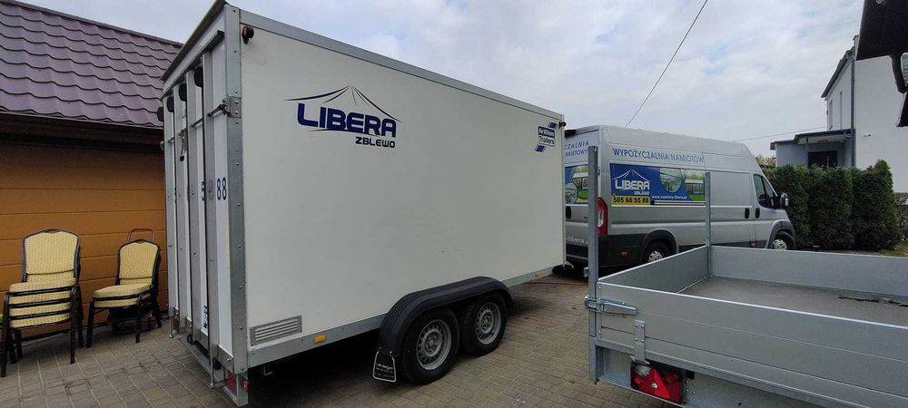 Mobilna chłodnia cateringowa wynajem przyczepka