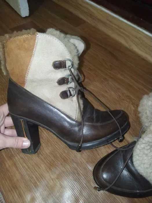 ботинки   натуральная кожа и замша