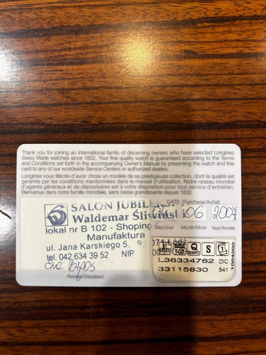 Longines klasyczny