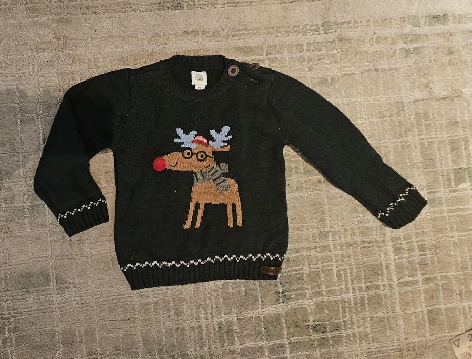 Sweterek z reniferem cool club r. 98