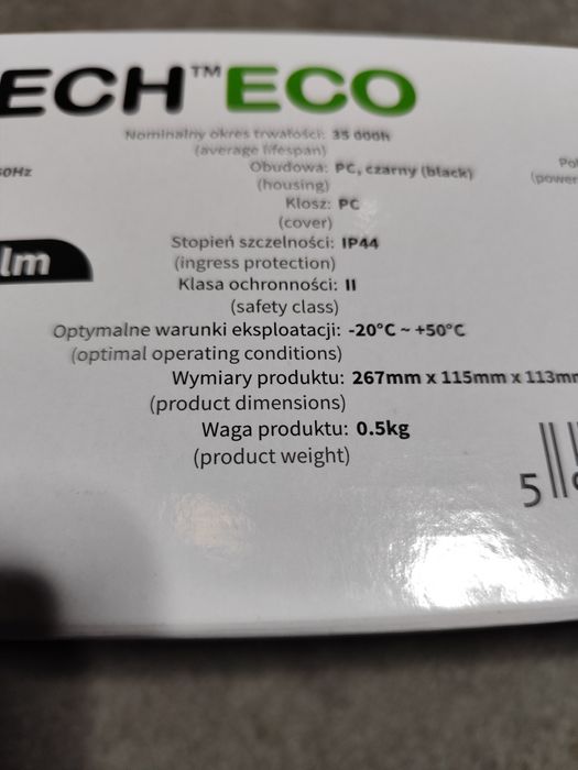 Lampa zewnętrzna LED czujnik ruchu i zmierzchu