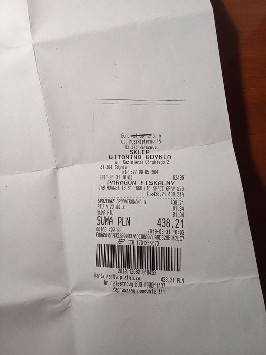 Планшет Huawei Mediapad T3 (KOB-L09) 8" space grey