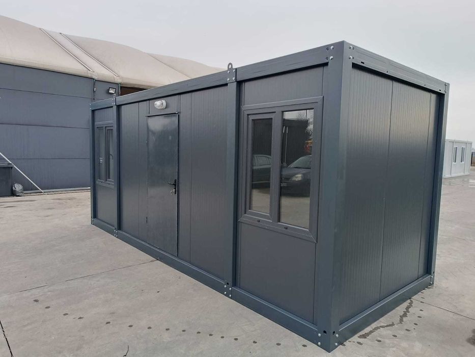 Kontenery antracytowe 6x2,4 - biurowe, budowlane, pawilony . OD RĘKI !