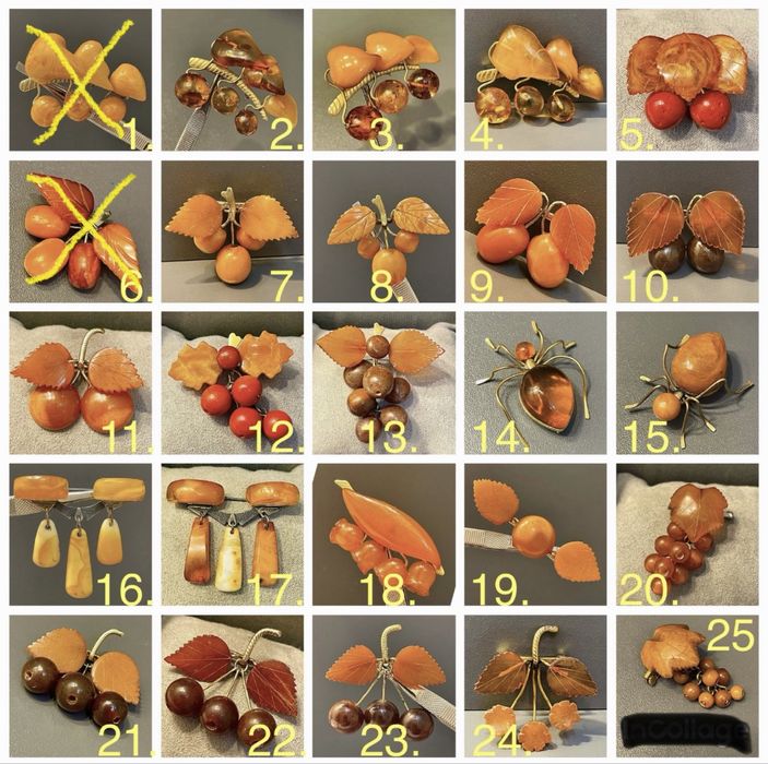 Брошь Пейзажный Янтарь Серебро 875 проба Звезда Калининград
