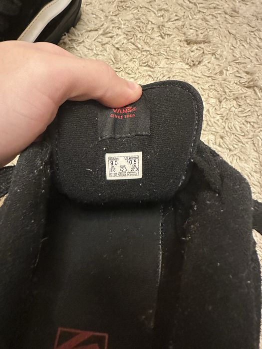 Vans Knu Skool Shoes Black White