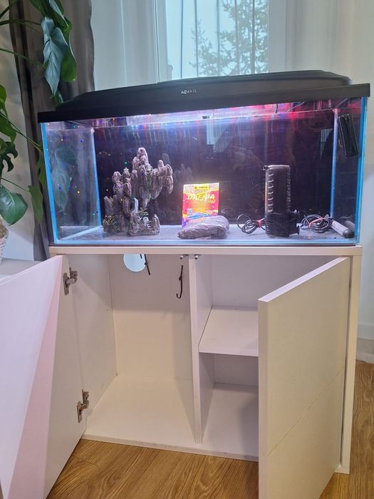 Akwarium 84 litry ! Cały komplet z szafką ! 3 letnie !