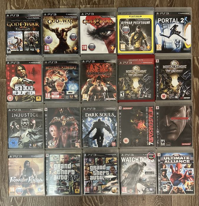 Диски Sony playstation 3 ps3 лицензия, игры.