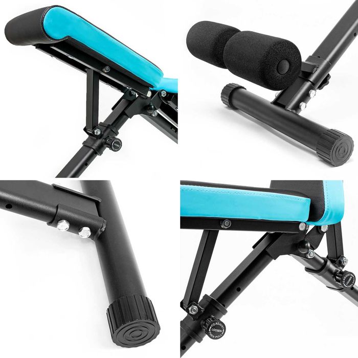 Ławeczka regulowana stojaki gryf hantle obciążenie do ćwiczeń 123kg