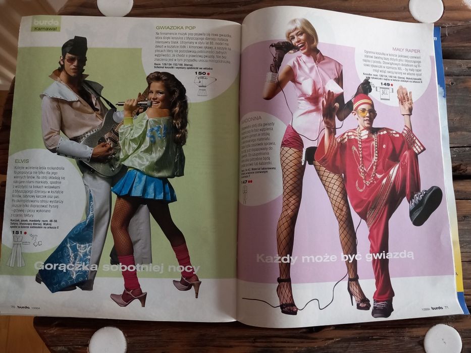 BURDA 1/2004,miesięcznik modowy.