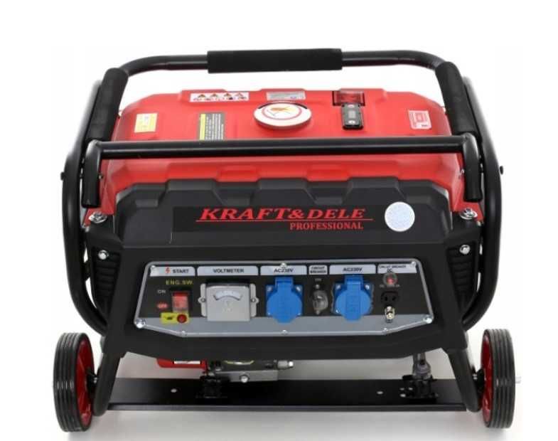 Генератор бензиновий 3 кВт однофазний Kraft&Dele KD138 100% МІДЬ